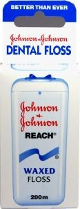 Johnson & Johnson Dental Floss Waxed 200m